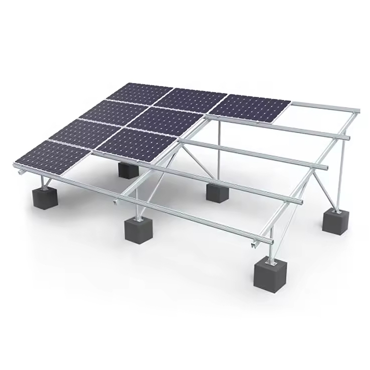 Aluminium Solar Panel Ground Mounted Racks Ground Mounting Structure