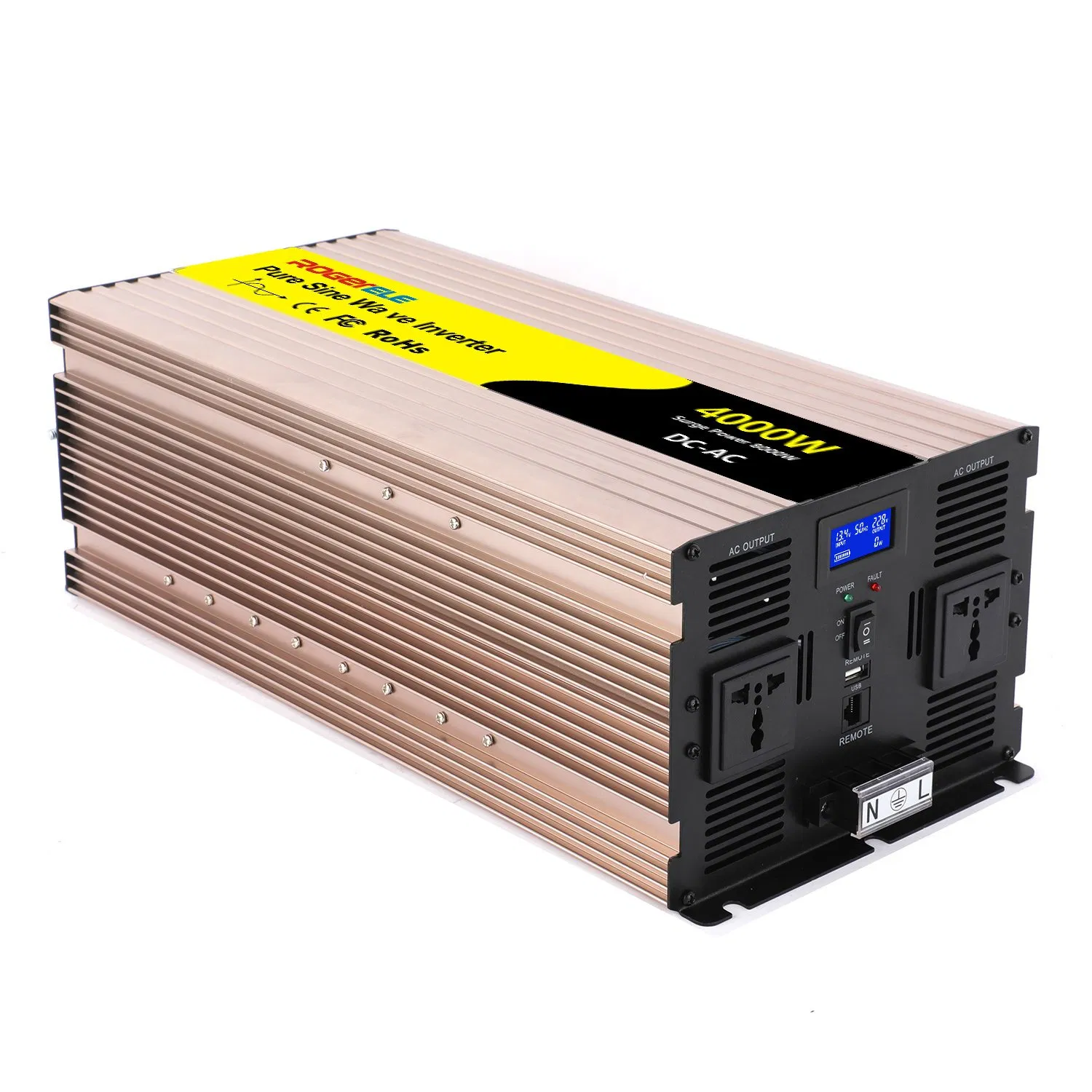 4000W High-Power Inverter12V/24V/48V to 220V Pure Sine Wave Vehicle Converter &amp; Stall Power Converter