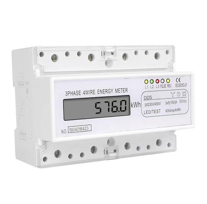 Electronic Single-Phase Electric Meter, Household Electricity Metering Meter, High-Precision Rental House Electric Meter, State Grid Certified