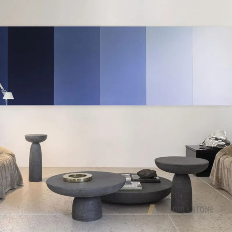 Stone Side Table Detail