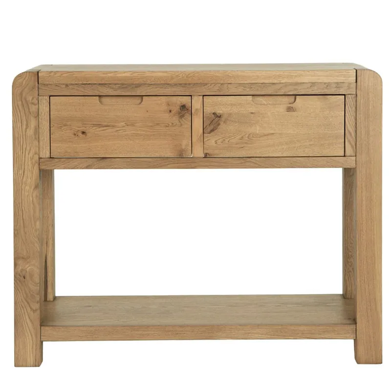 Oak Console Table View 3