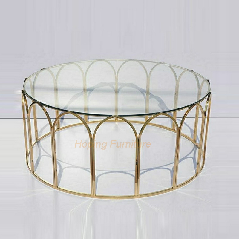 Modern Metal Living Room Sofa Table / Silver Coffee Table / High Side Table / Stainless Steel Table / Black Glass Coffee Table / Marble Console Table