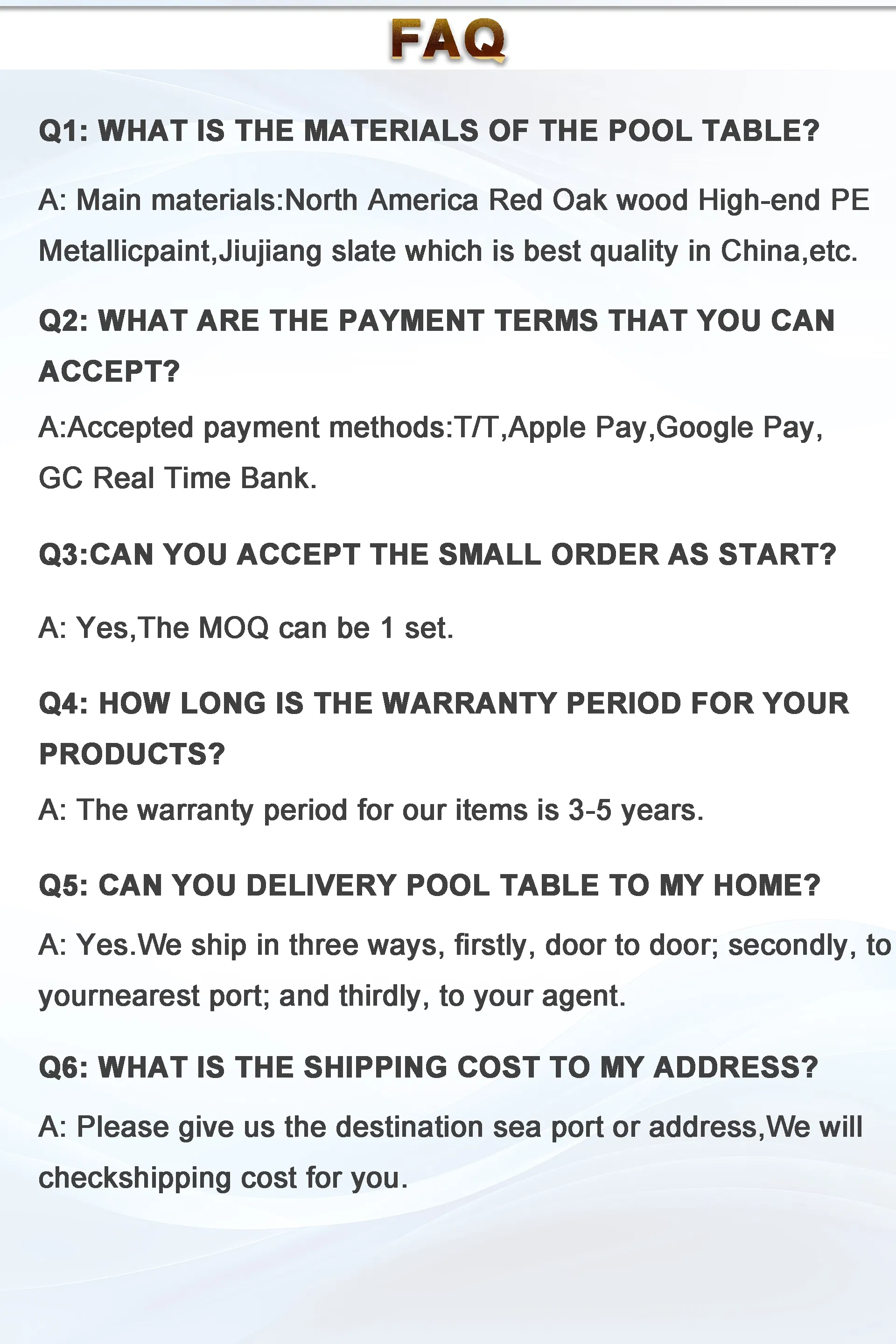 Detailed Pool Table Image