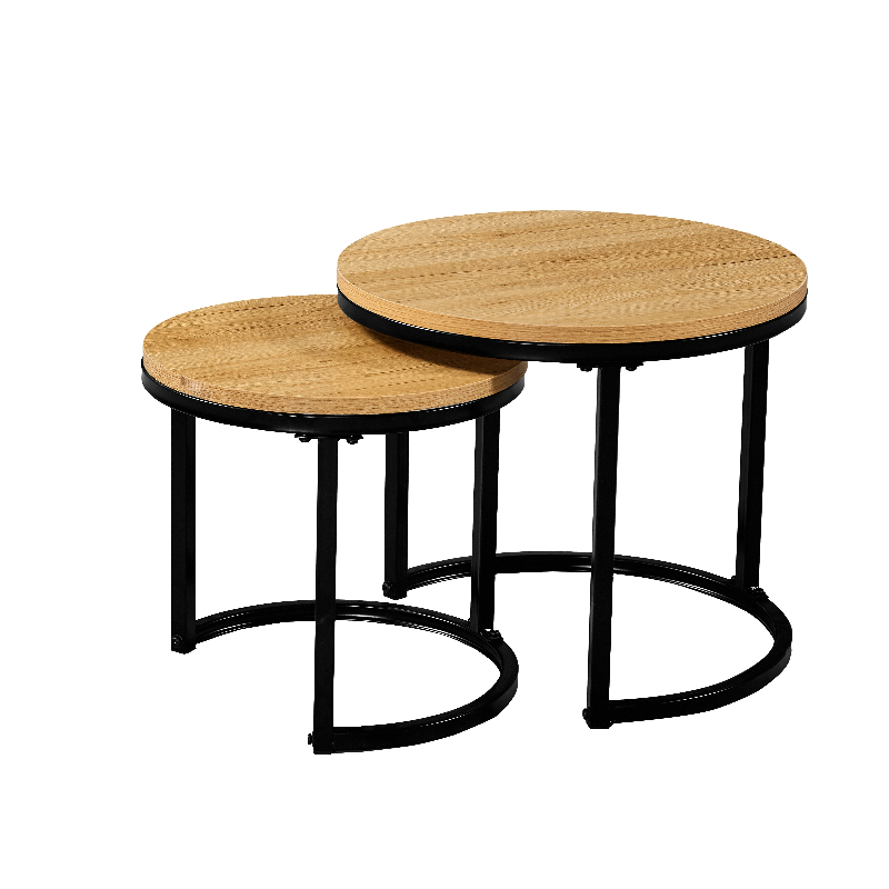 Living Room Furniture Living Side Table Set of 2 Nesting Coffee Table