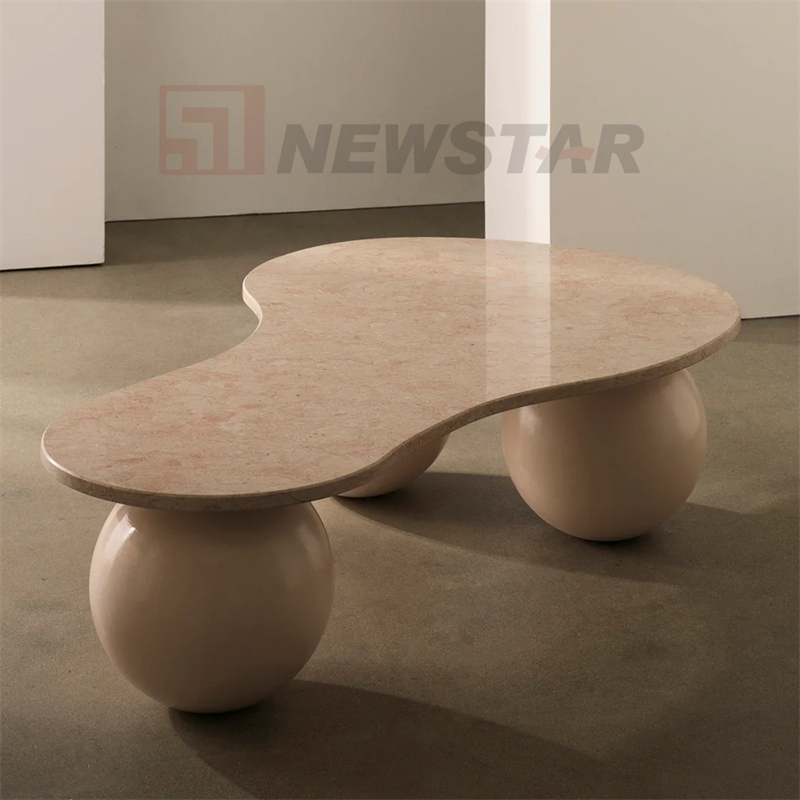 Nordic Luxury Marble Coffee Table Square Glass Table Top Customized Legs Travertine Coffee Table