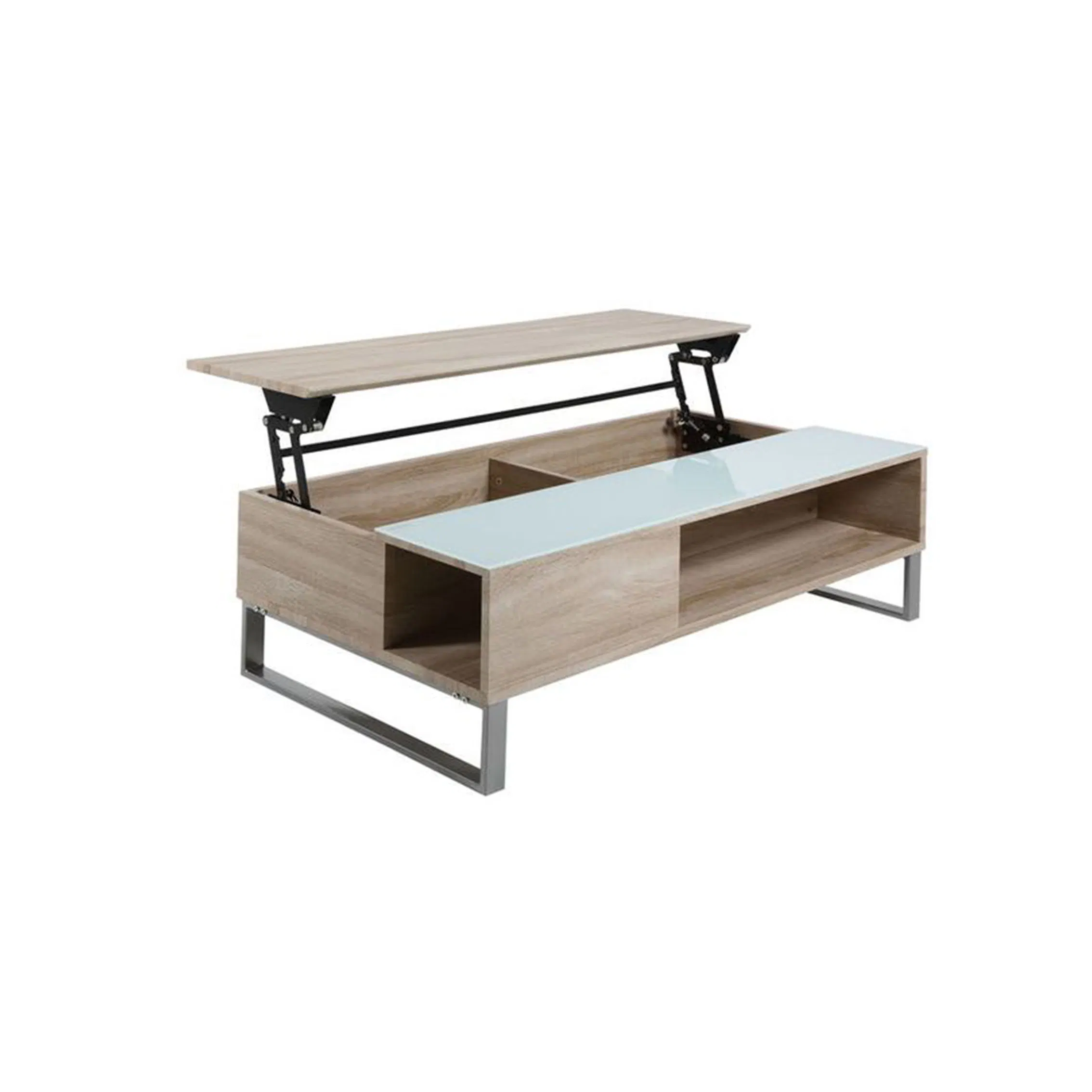 Coffee Table with Lift Top Wooden High Gloss Multifunctional Marble Luxury Extendable MDF Mechanism Transformer