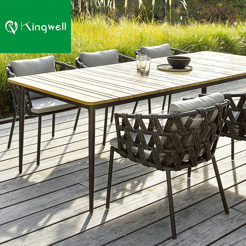 High-End Outdoor Furniture Restaurant Dining Table Sets for Hotel