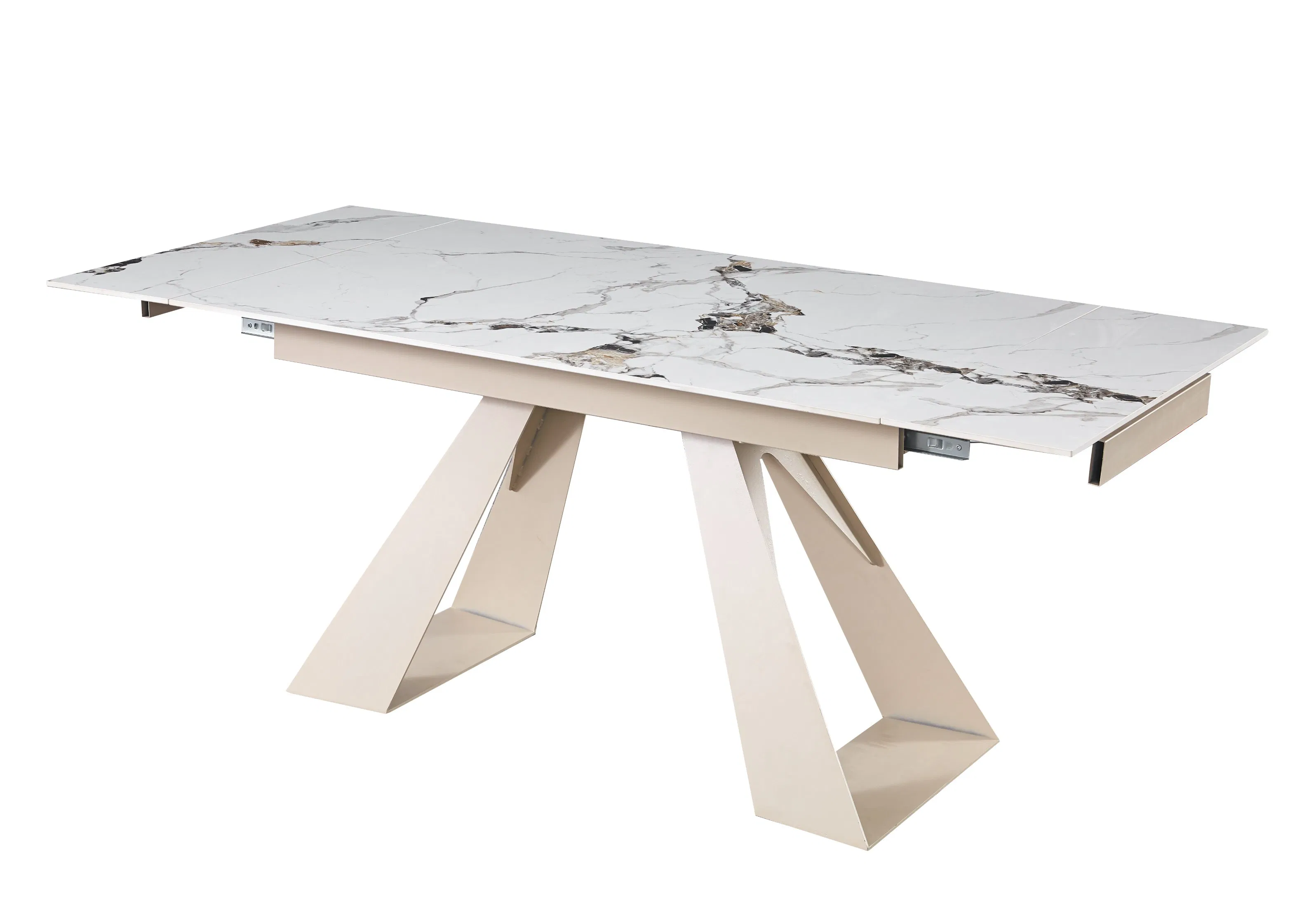Luxury High Quality Extendable Marble Folding Dining Table for Set