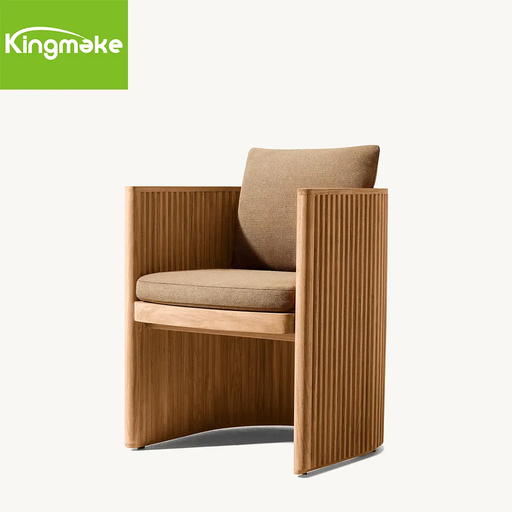 Luxury Premium Teak Table and Chairs High-End Finishes Outdoor Dining Set