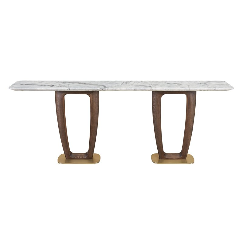 Modern Marble Dining Table Console for Elegant Home Furniture