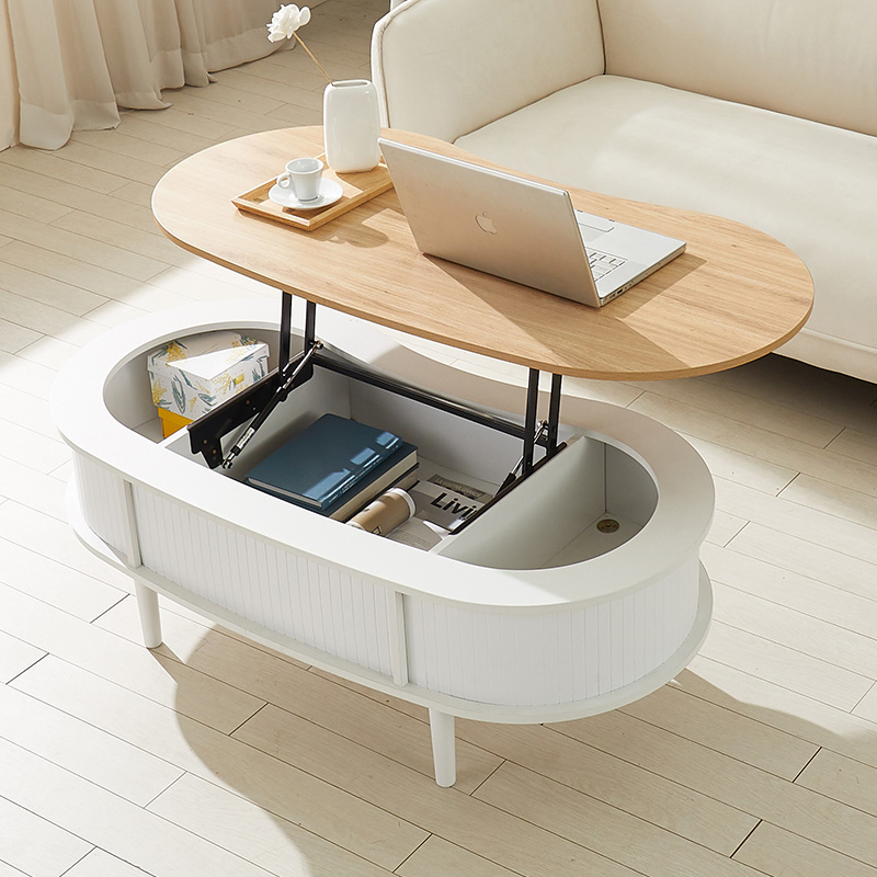 Factory Direct Coffee Table Multifunctional Living Room Storage Furniture, Elegant Design Lift Top Center Table for Small Spaces