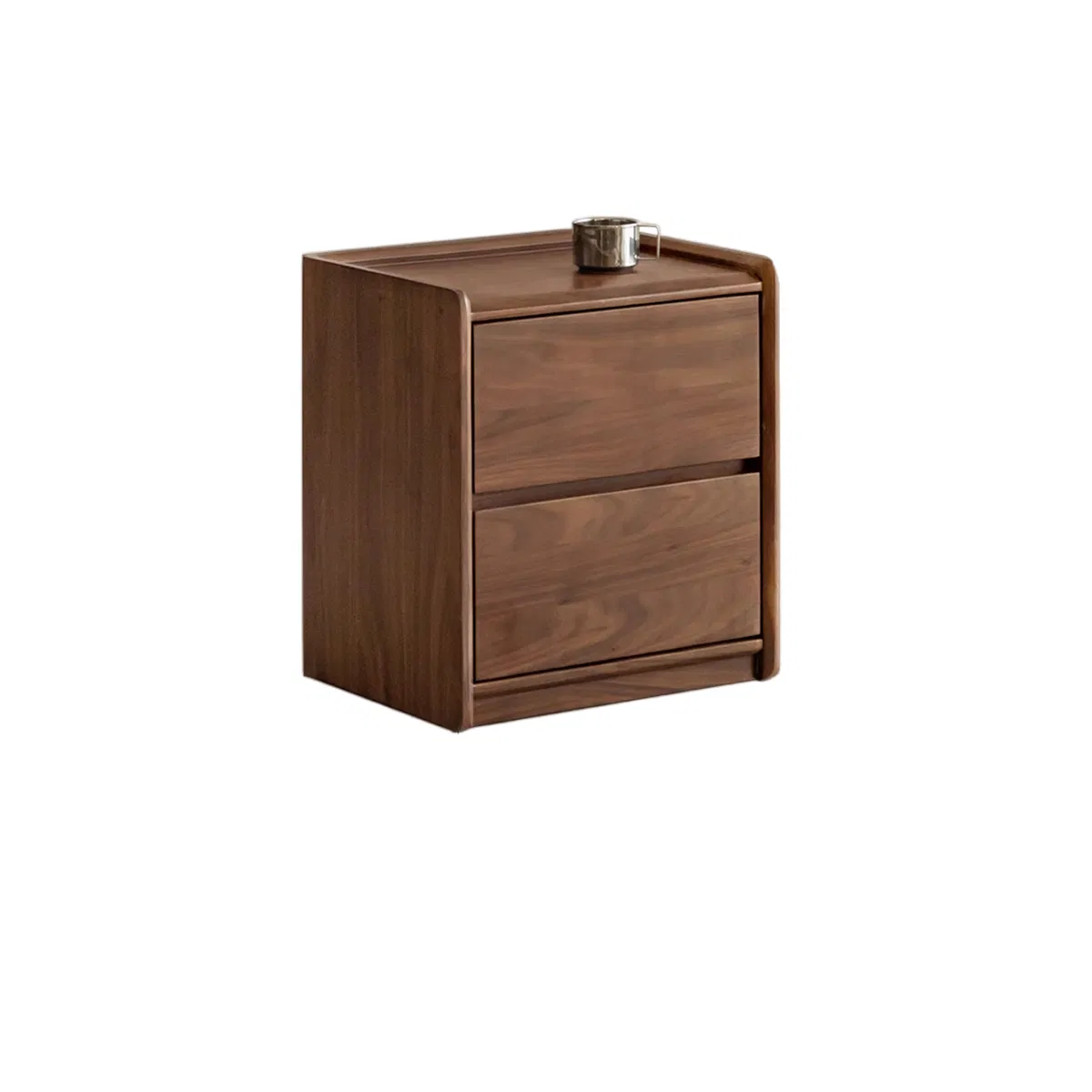 Luxurious Rich Solid North American Black Walnut Home Bedroom Bedside Table