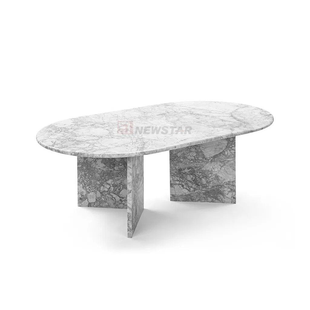 Popular Stone Furniture Extendable Marble Luxury Dining Table Wholesale Price Customized Dining Table Marble