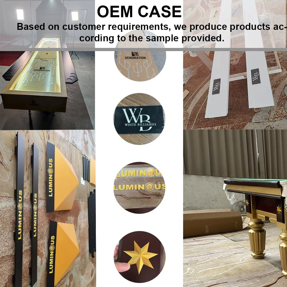 Customized Household Articles, Dining Pool Billiard Tables 9FT 8FT 7FT Size Solid Wood and Slate for Living Room