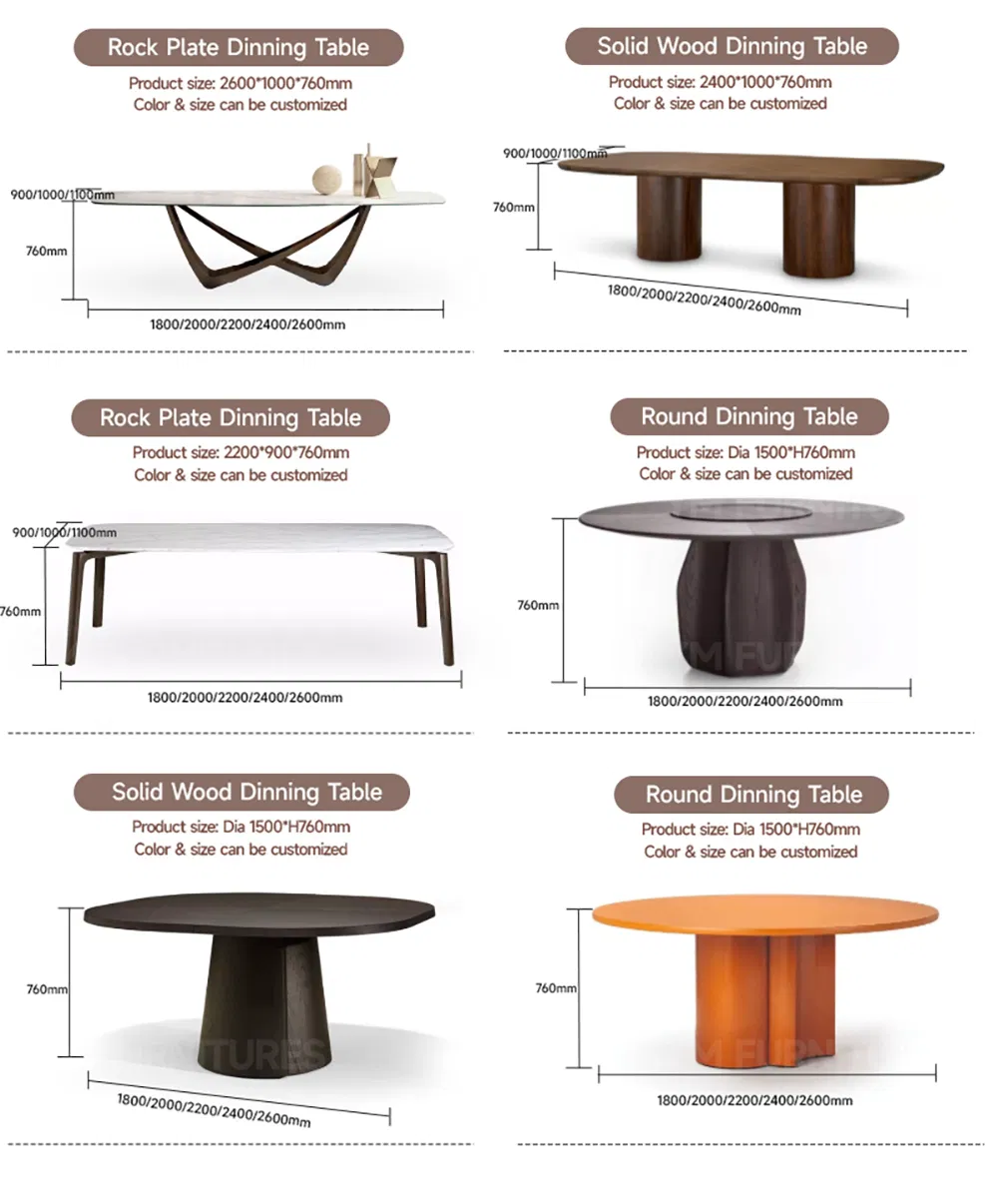 Dining Table Dimension Detail