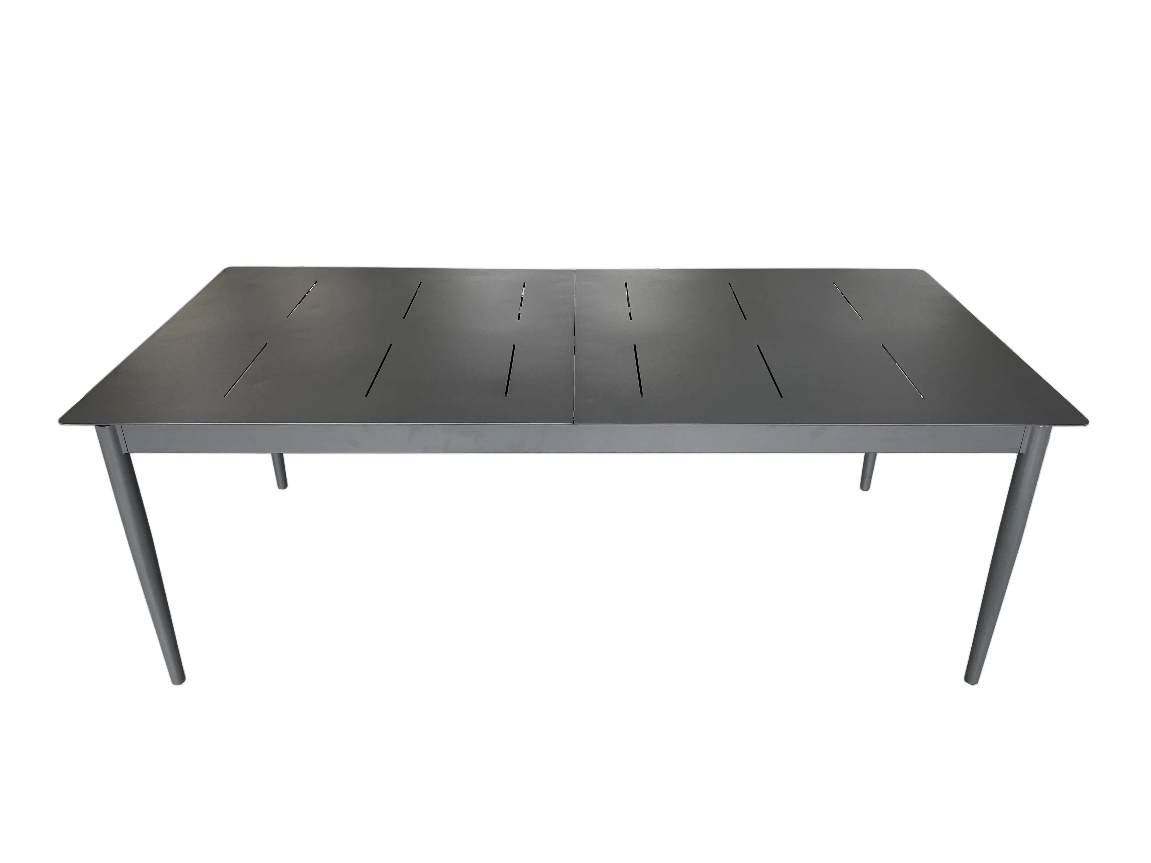 2025 Best-Selling Modern Rectangular Aluminum Extendable Dining Table