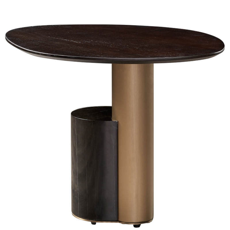 Contemporary Round Nesting Tea Table Furniture Set Center Golden Silver Stainless Metal Side Marble Top Coffee Table