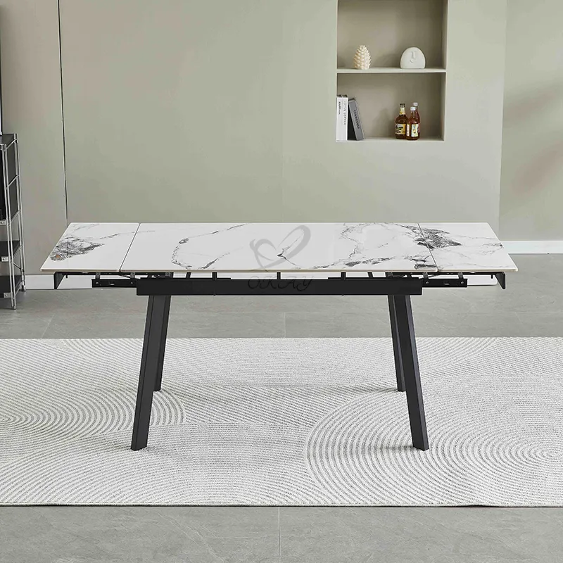Gloss Grey Extendable Dining Table