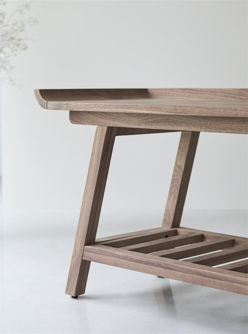 China Wholesale Modern Furniture Solid Walnut Low Console Table