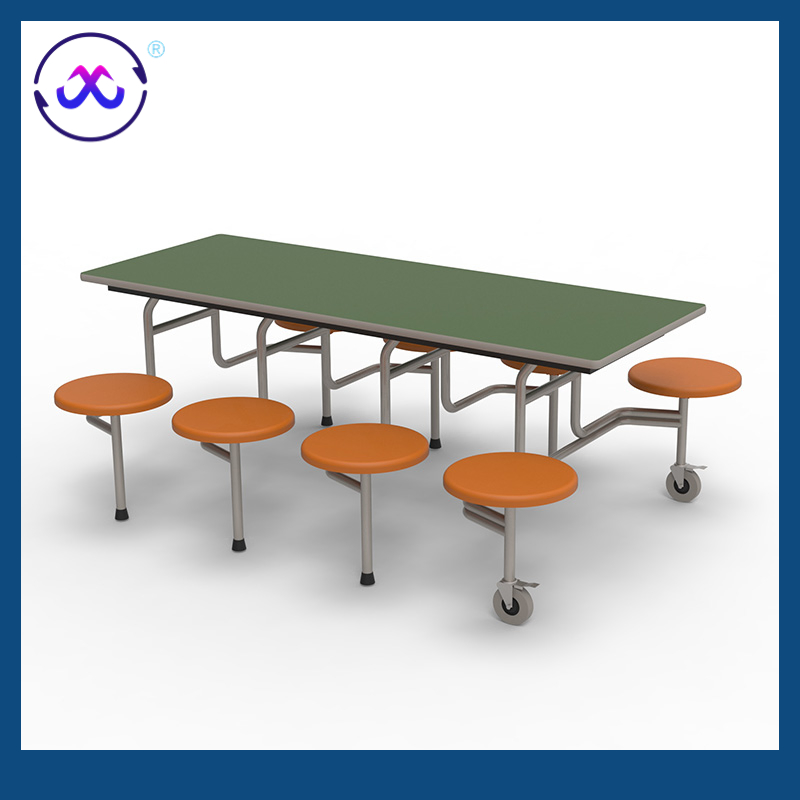 Factory Price Wooden Dining Space Saving Set Furniture Room School Restaurant Table