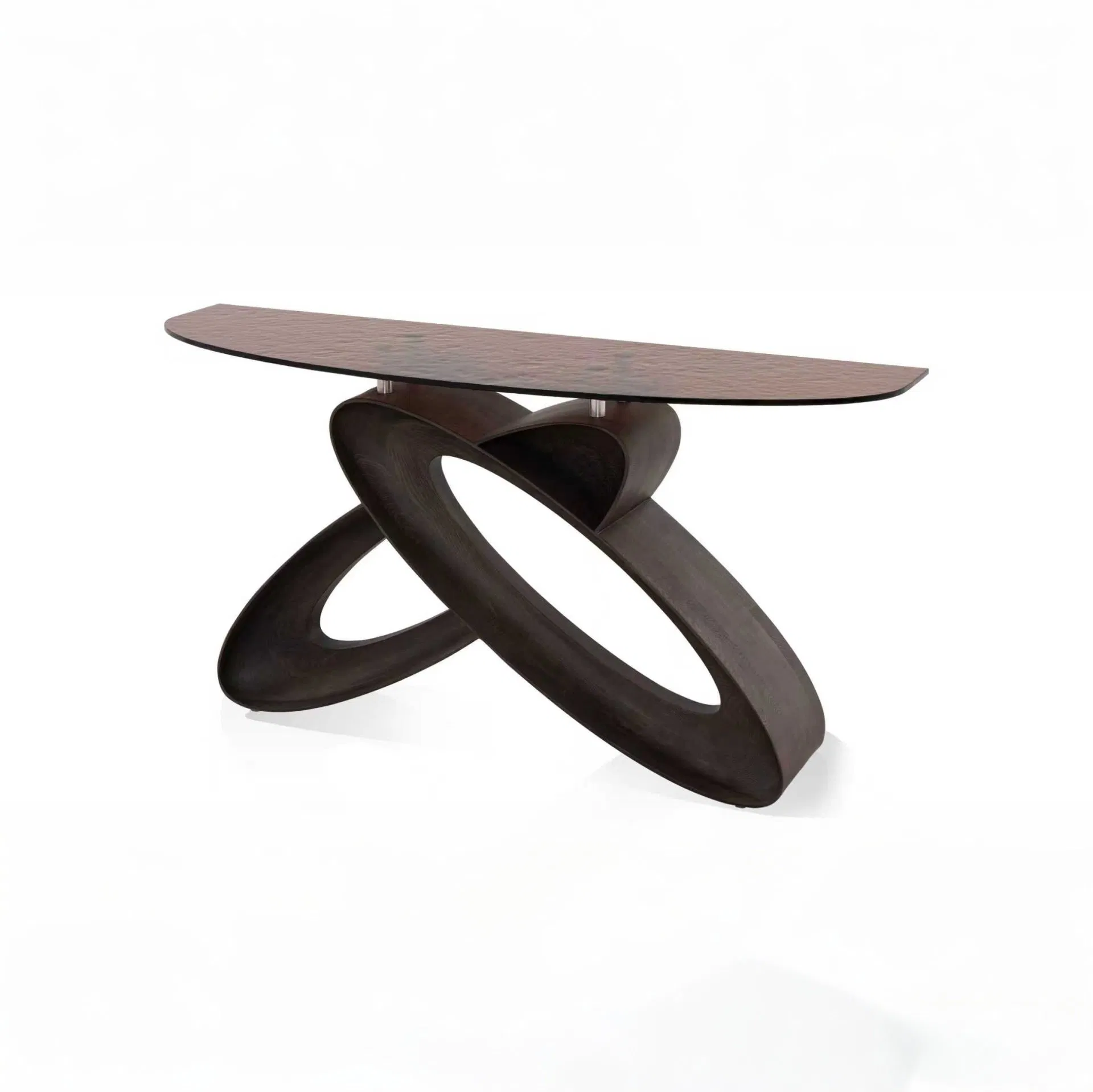 Modern Living Room Wooden Hot Sale Glass Solid Wood Console Table