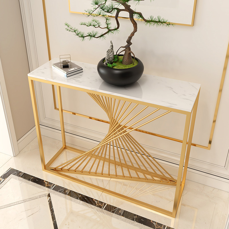 Modern Luxury Console Table Glass/Marble Table