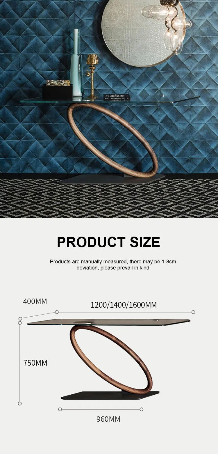 Customized Iron and Glass Console Table