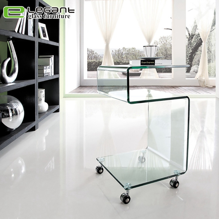 Stainless Steel Console Table/Tempered Glass Shelf -Ca208s
