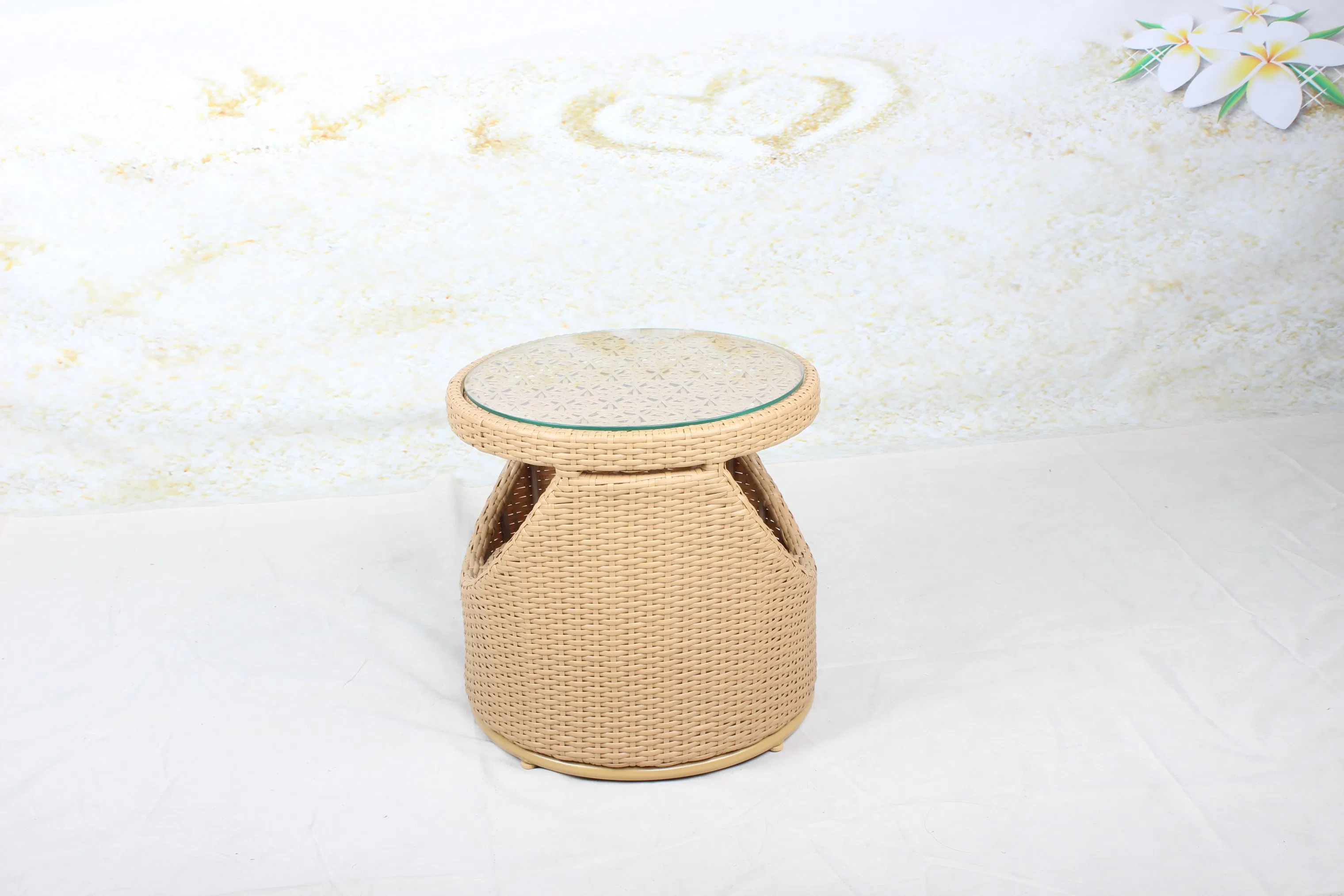 Outdoor Furniture Modern Metal Steel Round Coffee Side Table for Patio