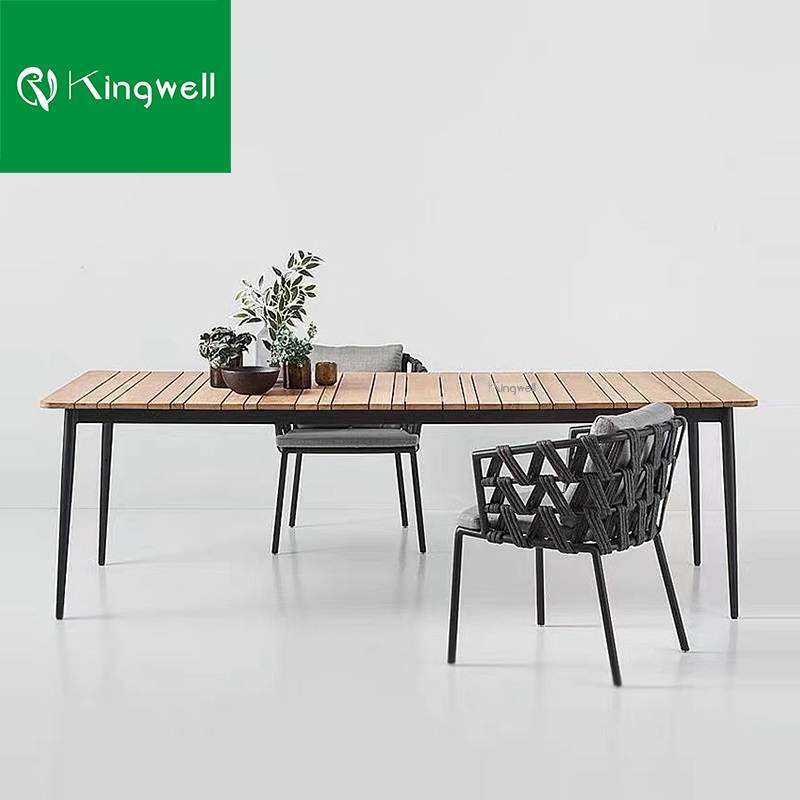 High-End Outdoor Furniture Restaurant Dining Table Sets for Hotel