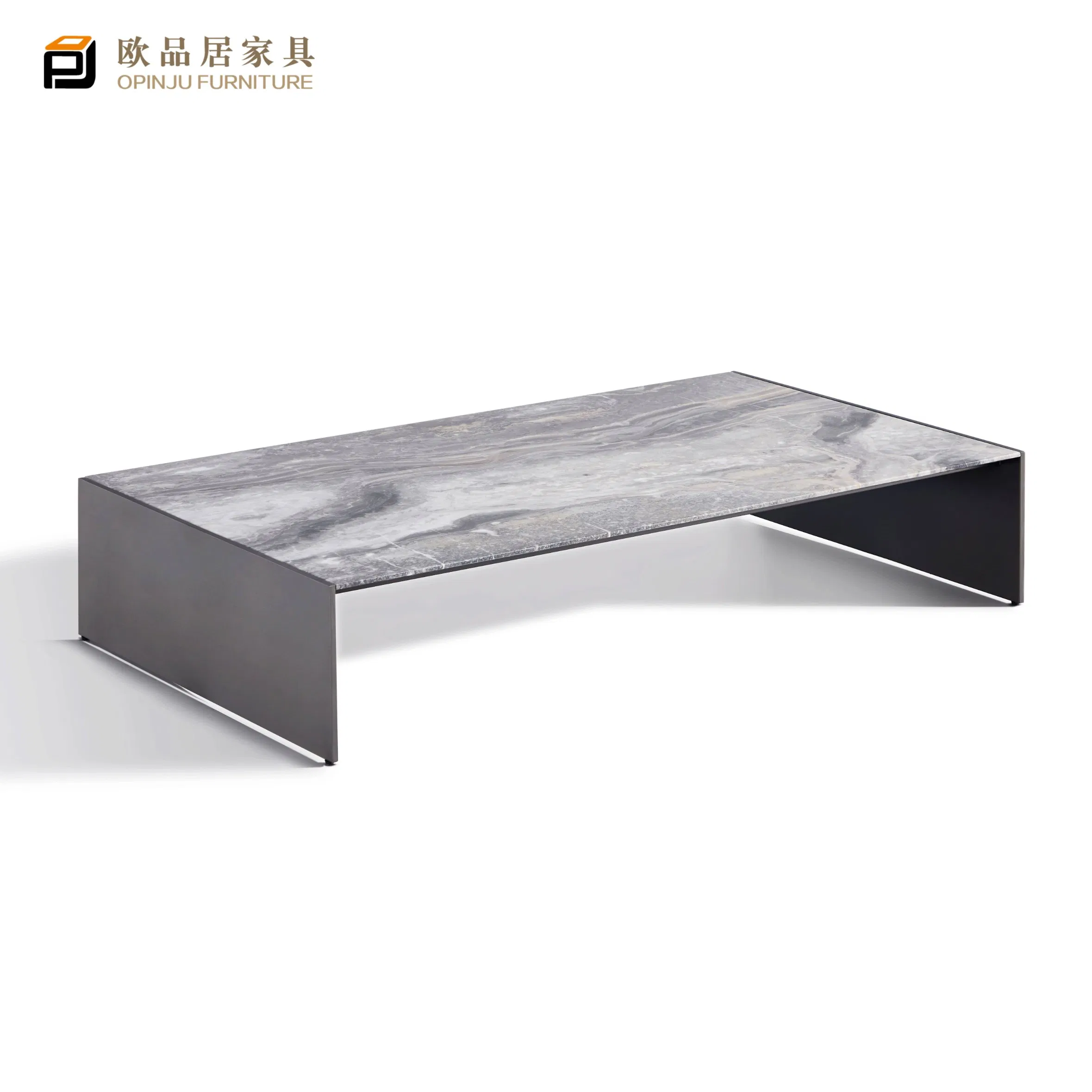 Simple Modern Stainless Steel Indoor Side Table Patio Furniture Coffee Table