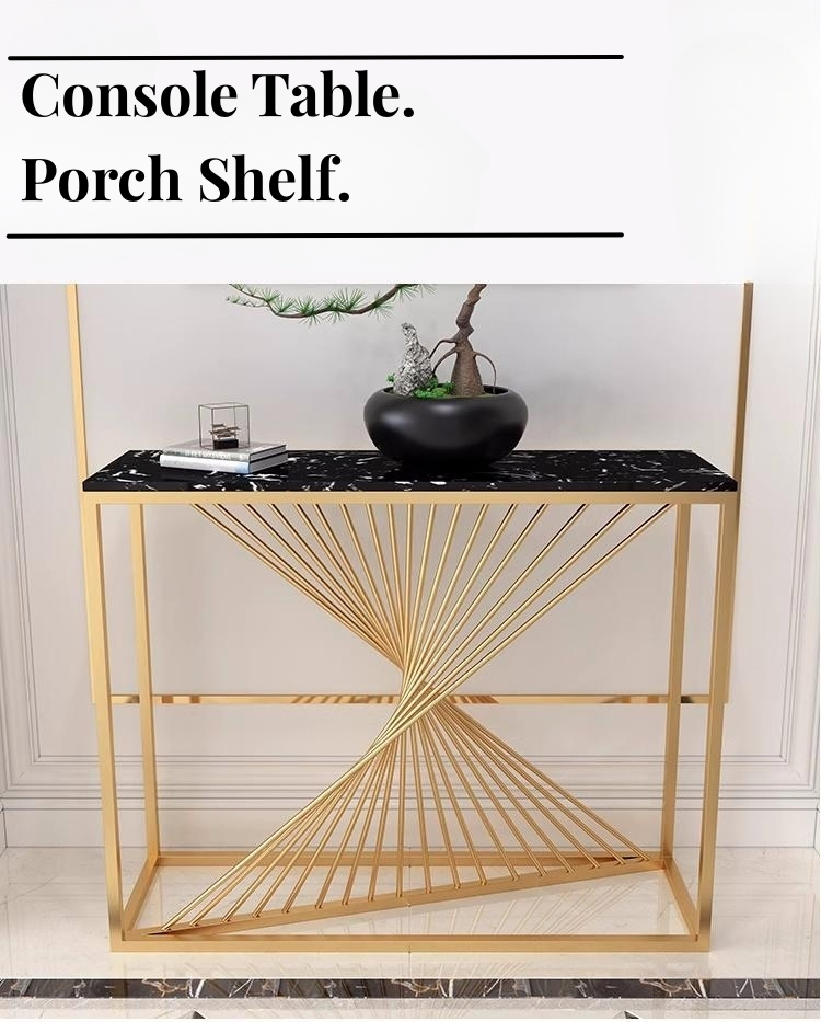 Modern Luxury Console Table Glass/Marble Table