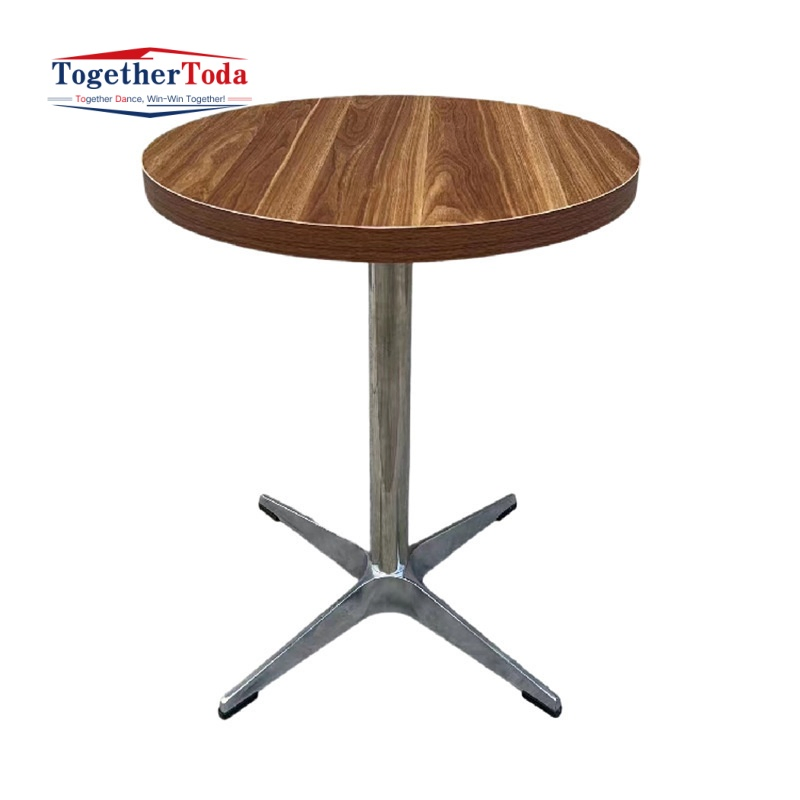 High-End Retro Industrial Style Wooden Customizable Commercial Restaurant Coffee Shop Bar Negotiation Dining Table