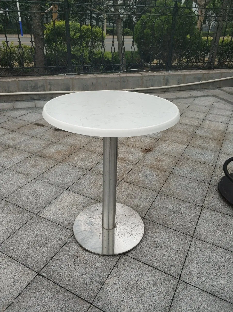 Stainless Steel Outdoor Furniture Modern Style Dining Table Component
