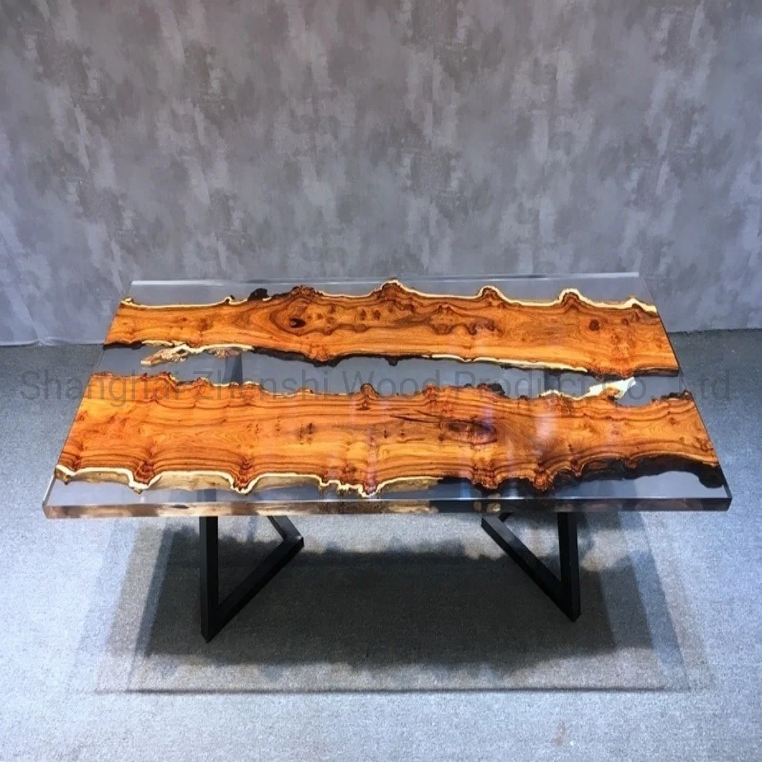 Wood and Resin Coffee Table Resin Epoxy Table Top Dining Room Table