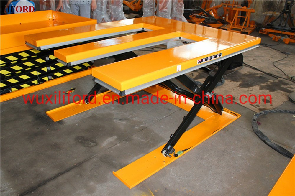 Low Profile E-Shape Top Platform Hydraulic Scissor Lift/ Lifting Table