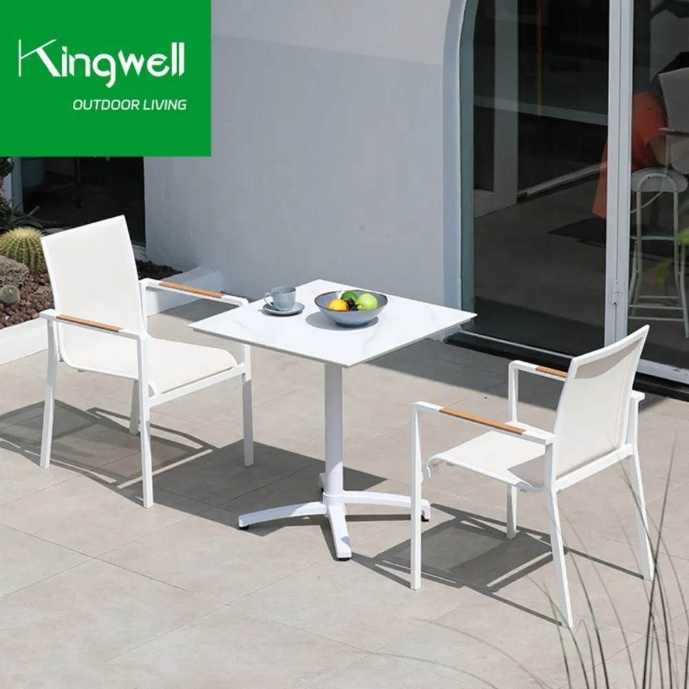 Hot Sale Restaurant Commercial Dining Set Aluminium Furniture Outdoor Garden Table and Chairs