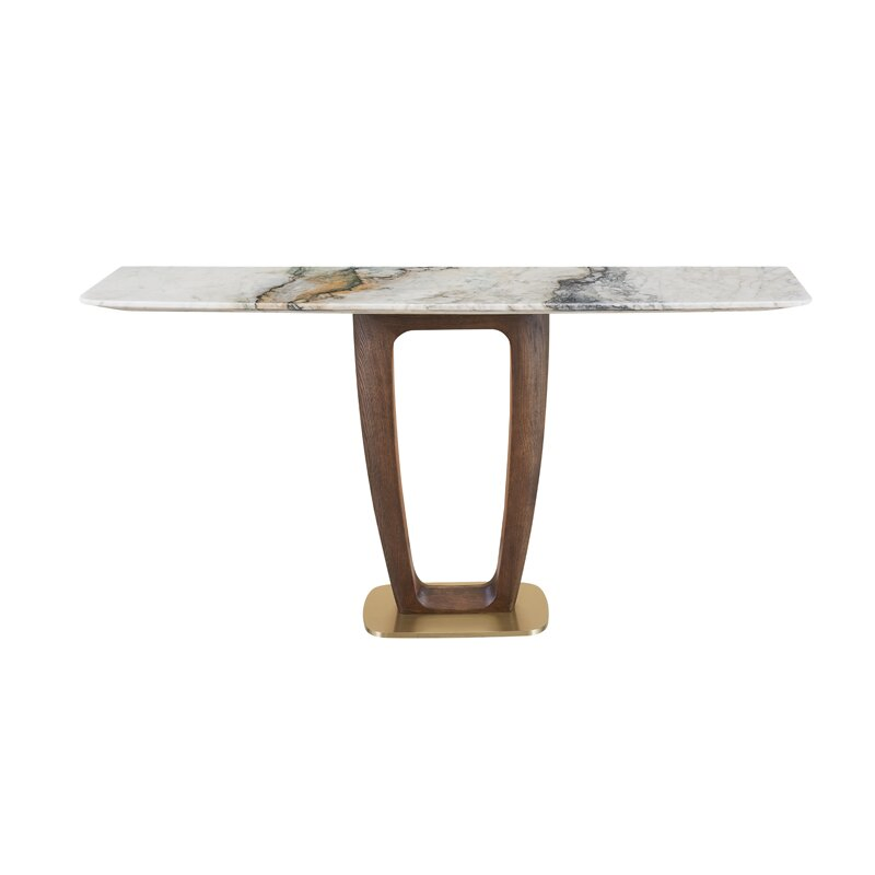 Modern Marble Dining Table Console for Elegant Home Furniture