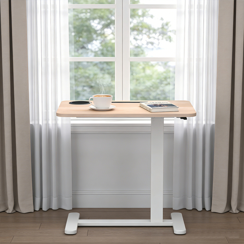 Hz Hospital Bedside Tables Medical Equipments Bed ABS Material Height Adjustable Patient Food Table