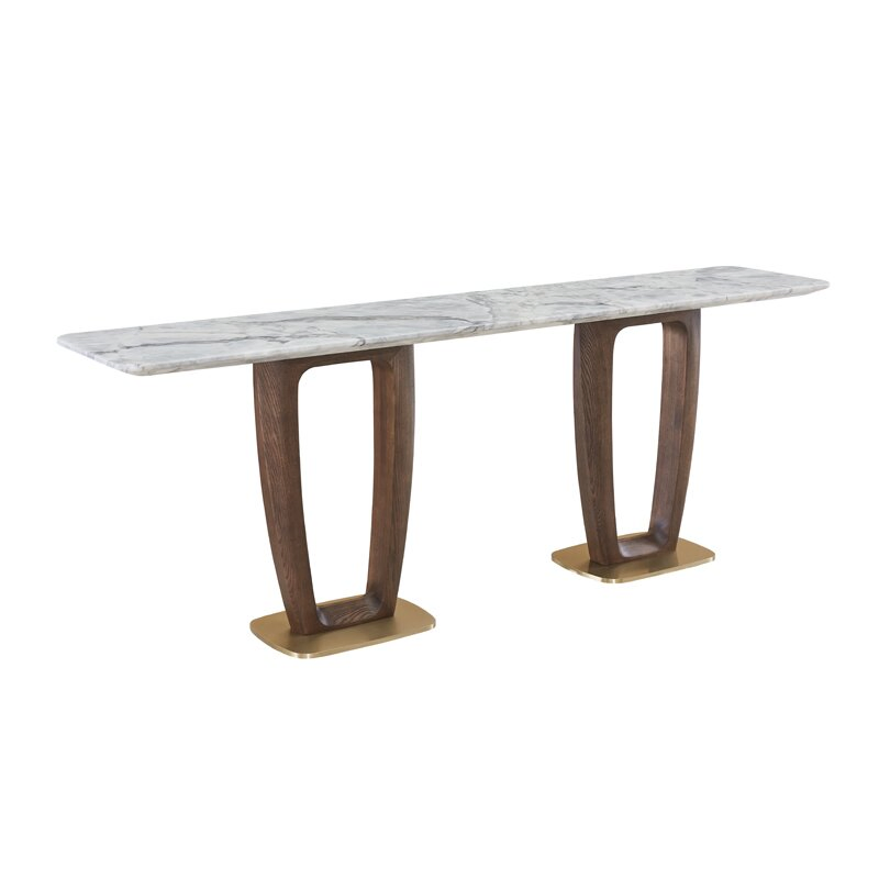 Modern Marble Dining Table Console for Elegant Home Furniture