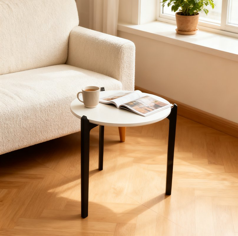 Nesting Tables Set of 3 Stackable Round End Table Side Table for Small Space Living Room Bedroom