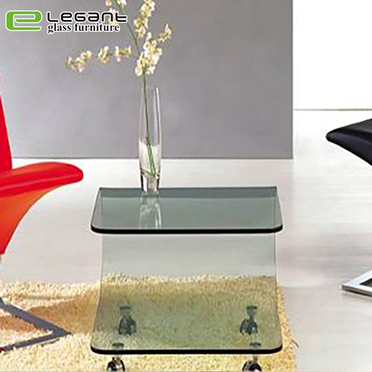 Exclusive Design Gray Glass Coffee Table