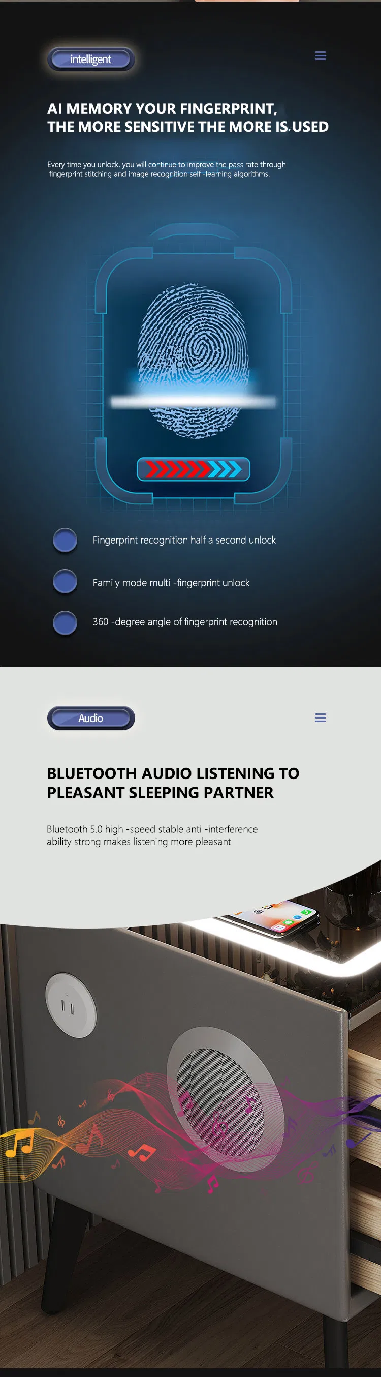 Smart Bedside Table View 5