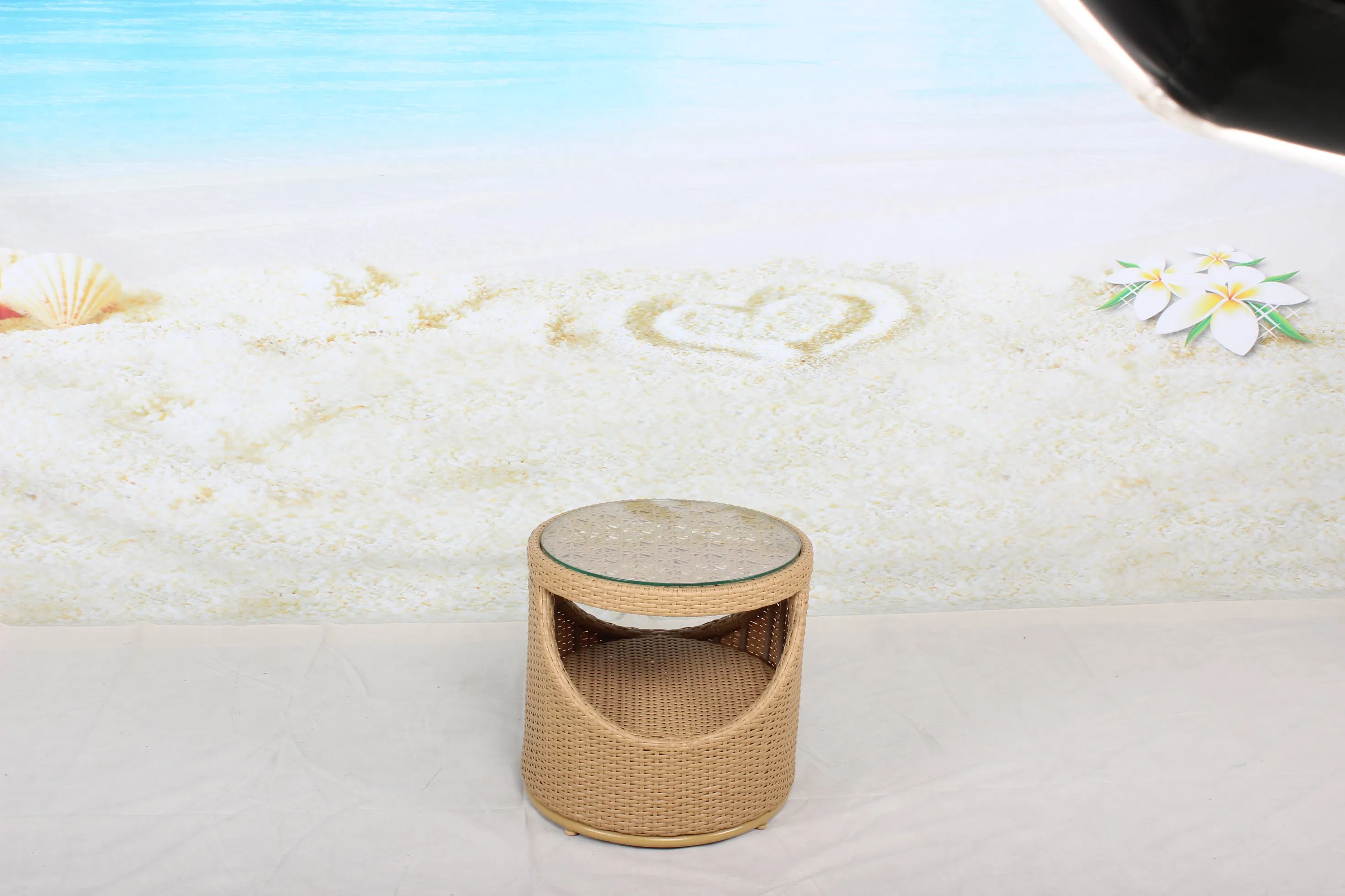 Outdoor Furniture Modern Metal Steel Round Coffee Side Table for Patio