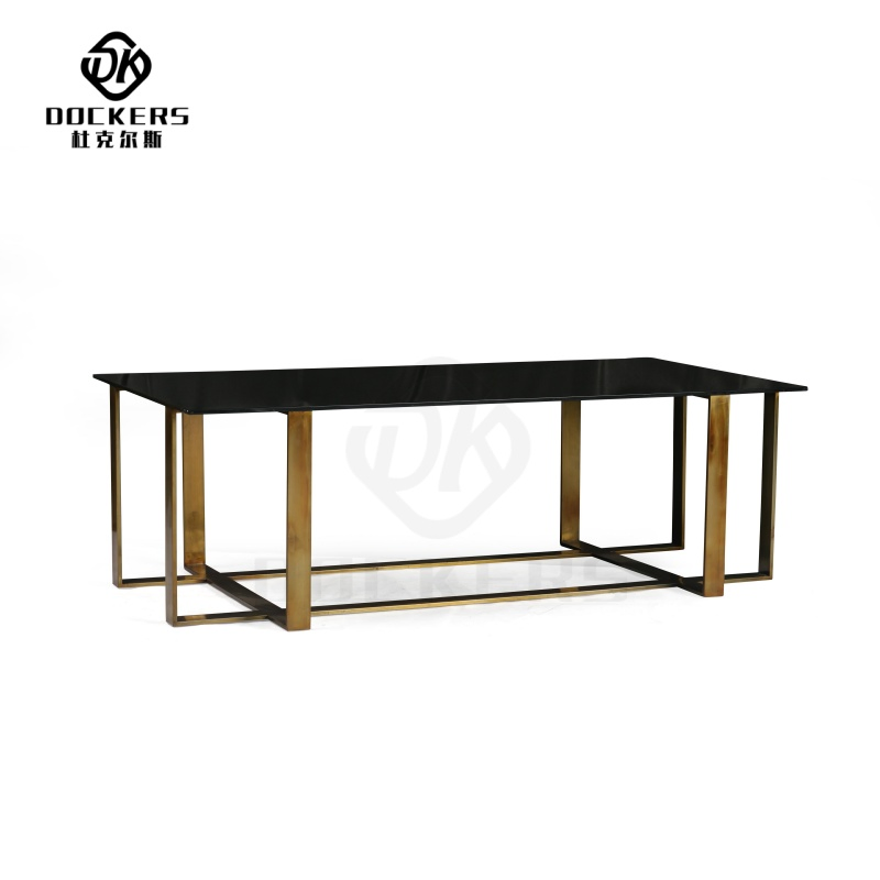 Living Room Furniture Metal Frame Industrial Style Rust Appearance Coffee Table