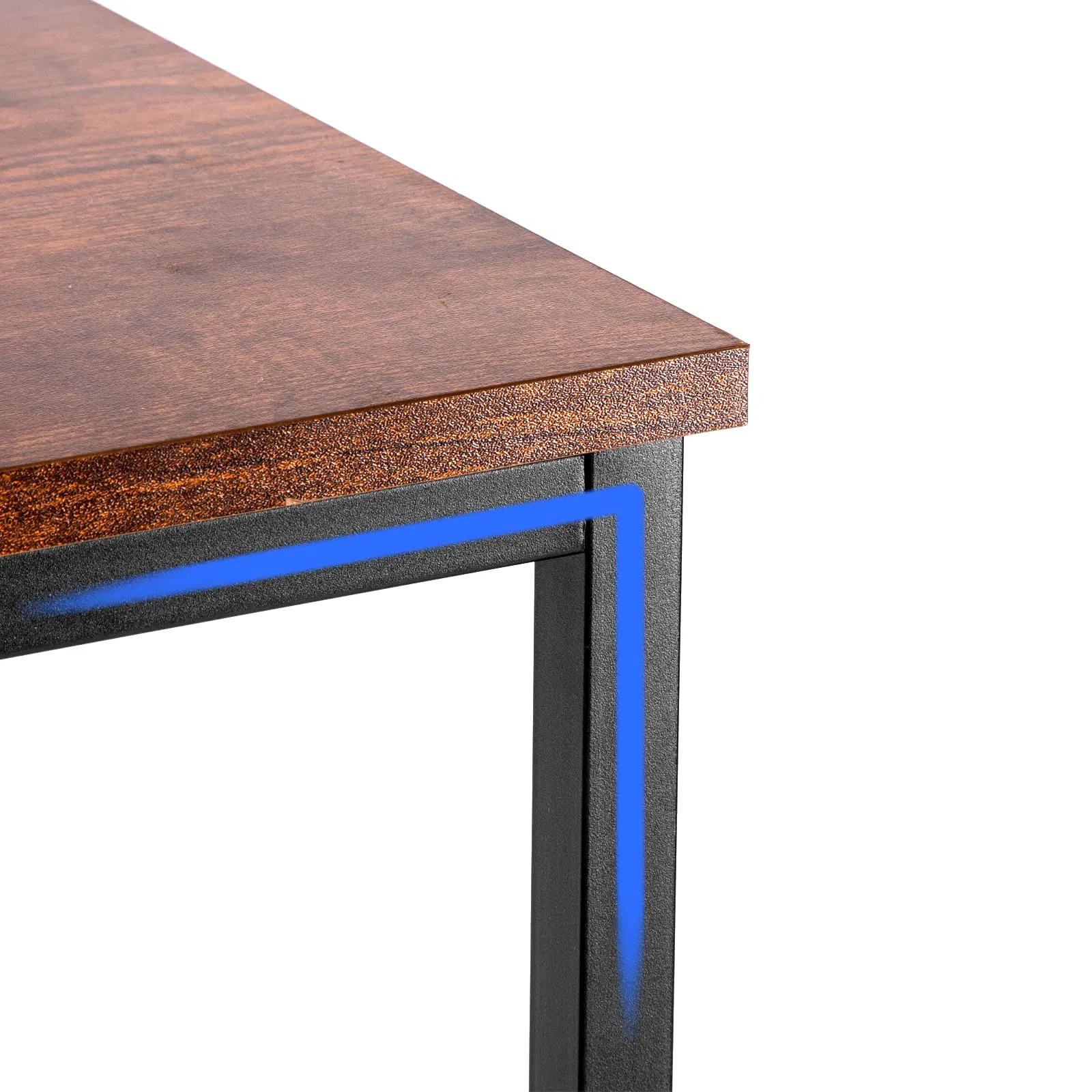 TV Cabinet with 3 Tier Storage Shelves Entertainment Center TV Console Table with Metal Frame for Living Room