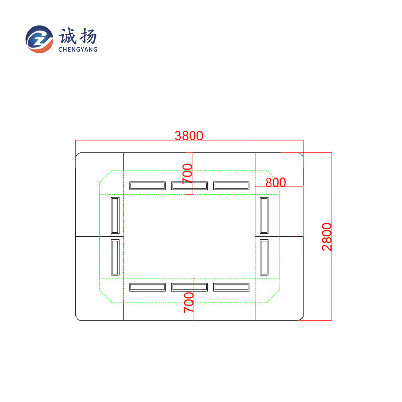 Customized U-Shaped Console Computer Storage Work Station Dispatcher Monitoring Console Command Table