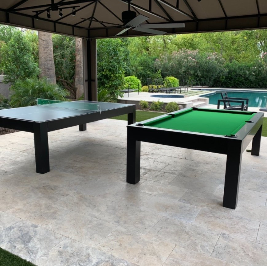 Factory Direct Selling High-End Customized Solid Wood Billiard Pool Table Dining Top