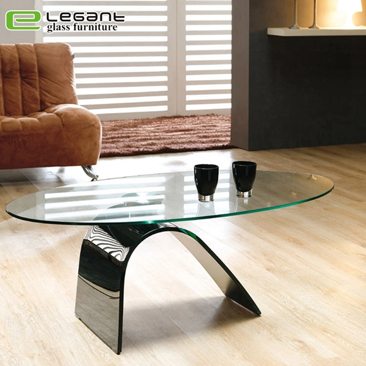 Exclusive Design Gray Glass Coffee Table