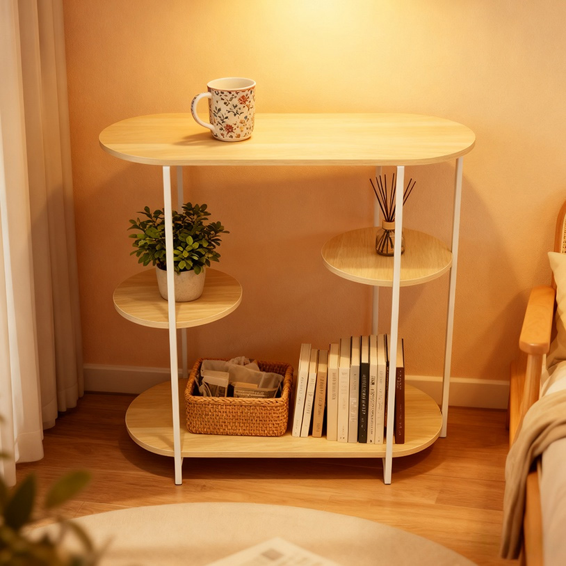 Storage Shelves Narrow Sofa Side Table Entryway Table Hallway Table Metal Console Table for Entrances Living Room